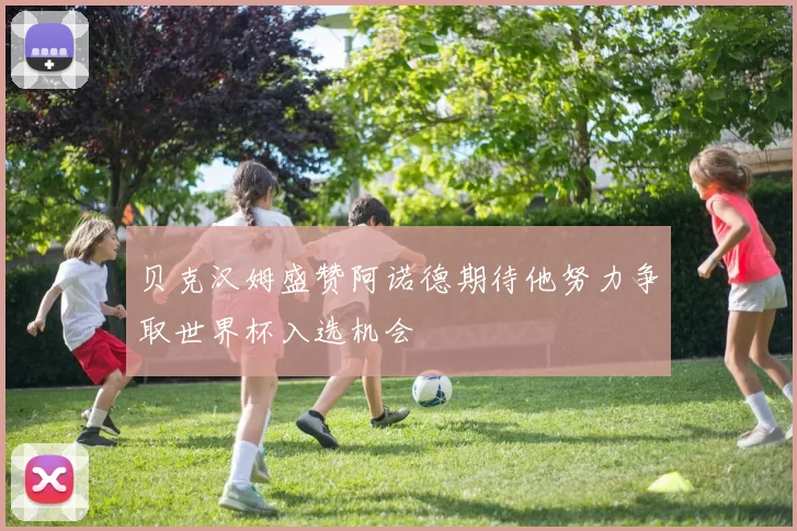 贝克汉姆盛赞阿诺德期待他努力争取世界杯入选机会